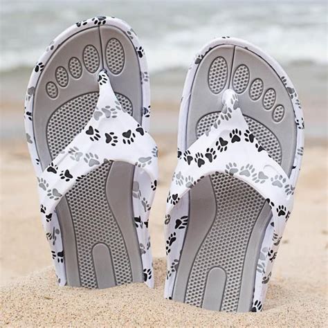 paw print flip flops|animal rescue site flip flops.